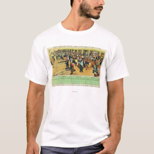 Uitzicht van het binnenland van het Sunset Bowling T-shirt