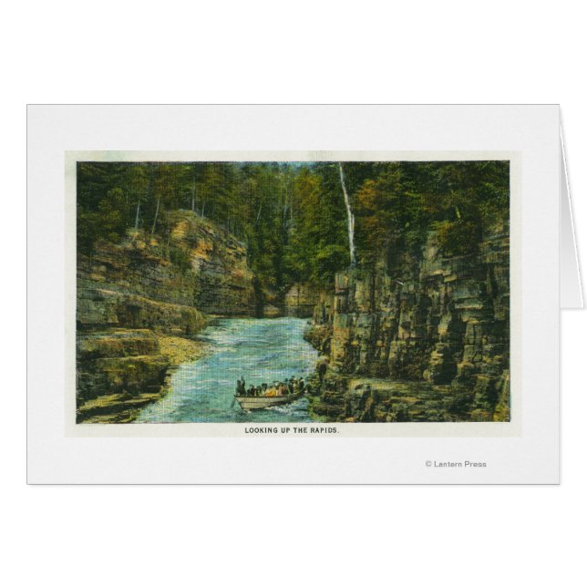 Uitzicht van het Bot Op de Rapids kijken (Voorkant Horizontaal)