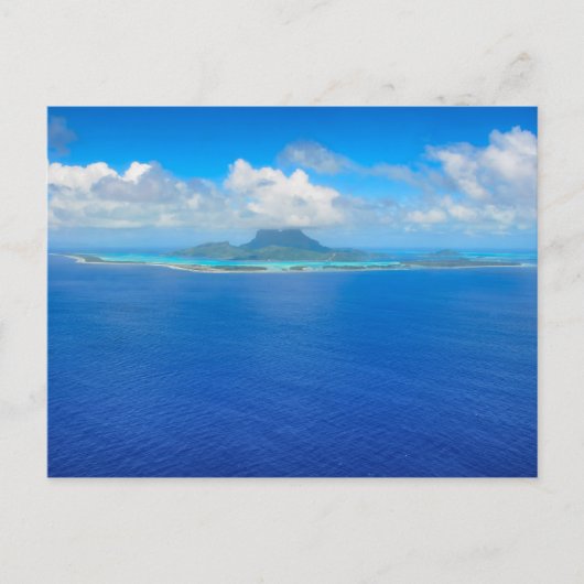 Uitzicht van het briefkaart Bora Bora (Voorkant)