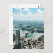 Uitzicht van het Briefkaart van New York (Voorkant / Achterkant)