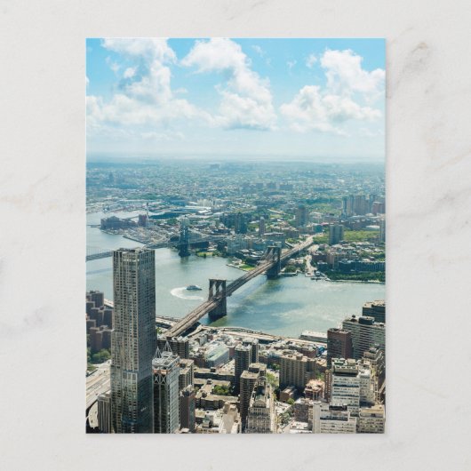 Uitzicht van het Briefkaart van New York (Voorkant)