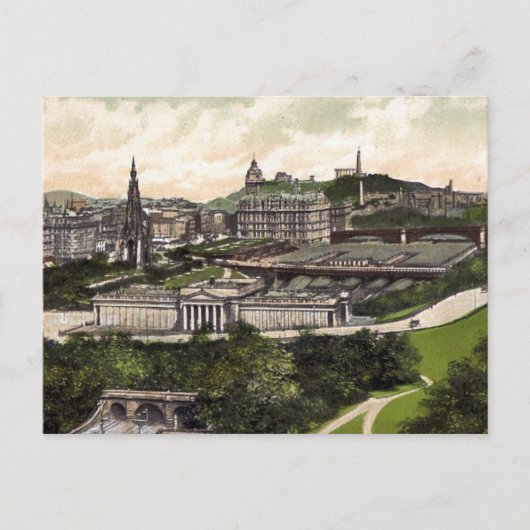 Uitzicht van het Castle Edinburgh Briefkaart (Voorkant)