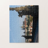 Uitzicht van het Castle vanaf de brug Charles in P Legpuzzel (Verticaal)
