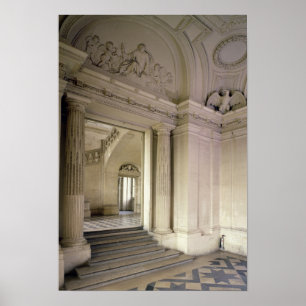 Uitzicht van het centrale gebouw 1642-51 poster