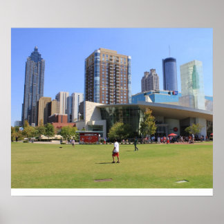 uitzicht van het centrum van Atlanta Poster