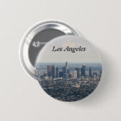Uitzicht van het centrum van Los Angeles Ronde Button 5,7 Cm (Voorkant /achterkant)