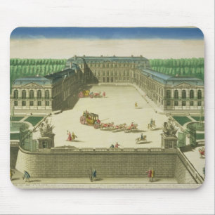 Uitzicht van het Chateau of St. Cloud, gegraveerd Muismat