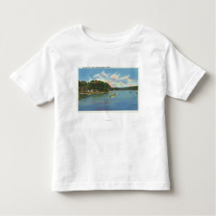 Uitzicht van het Cobbosseecontee-meer in Pernette Kinder Shirts