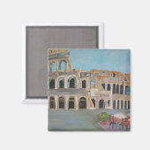 Uitzicht van het Colosseum in Rome Magneet (Voorkant / Achterkant)