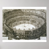 Uitzicht van het Colosseum uit de Uitzichten van R Poster (Voorkant)