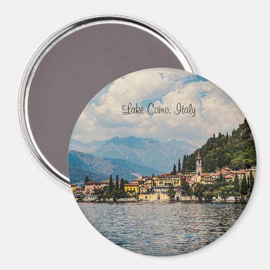 Uitzicht van het Comomeer, Italië Magneet (Voorkant / Achterkant)