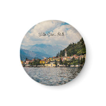 Uitzicht van het Comomeer, Italië