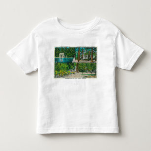 Uitzicht van het Crag Uitzicht ResortCastella, CA Kinder Shirts
