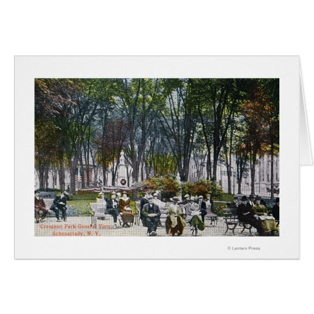 Uitzicht van het Crescent Park (Voorkant Horizontaal)