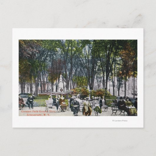 Uitzicht van het Crescent Park Briefkaart (Voorkant)