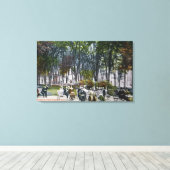 Uitzicht van het Crescent Park Canvas Afdruk (Insitu (Houten vloer))