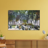 Uitzicht van het Crescent Park Canvas Afdruk (Insitu (Woonkamer))