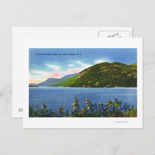 Uitzicht van het Deers Leap Mountain Briefkaart (Voorkant / Achterkant)