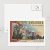 Uitzicht van het Denver Museum of Natural History Briefkaart (Voorkant / Achterkant)