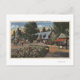 Uitzicht van het dorp briefkaart