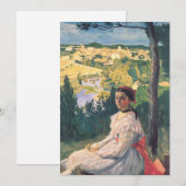 Uitzicht van het dorp | Fré dé ric Bazille (Voorkant / Achterkant)
