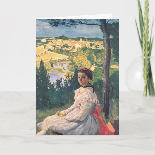 Uitzicht van het dorp | Fré dé ric Bazille Kaart (Voorkant)