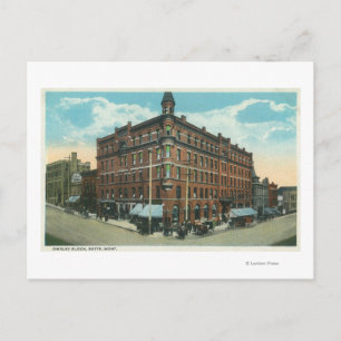 Uitzicht van het eigen blok TownButte, MT Briefkaart