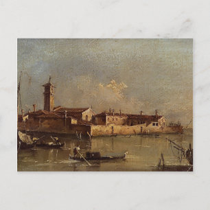 Uitzicht van het eiland door Francesco Guardi Briefkaart