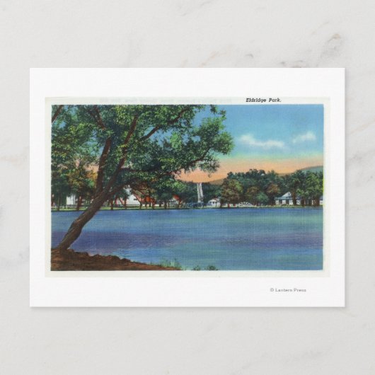 Uitzicht van het Eldridge Park Briefkaart (Voorkant)