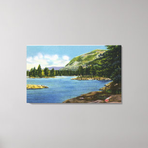Uitzicht van het Elephant-gebergte Canvas Afdruk
