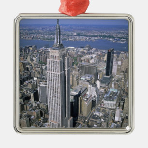 Uitzicht van het Empire State Building en Metalen Ornament