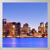 Uitzicht van het financiële district van het centr poster (Voorkant)