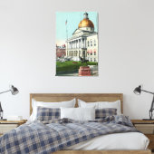 Uitzicht van het Front Lawn van het State House Canvas Afdruk (Insitu (Slaapkamer))