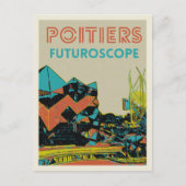 Uitzicht van het futuroscope-themapark Poitiers, F Briefkaart (Voorkant)