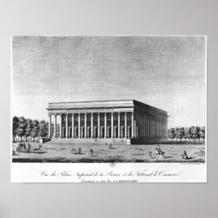 Uitzicht van het galerijpaleis poster