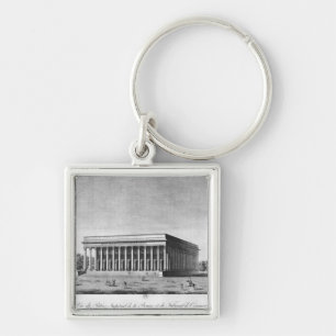 Uitzicht van het galerijpaleis sleutelhanger
