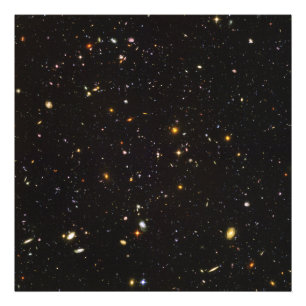 Uitzicht van het Gebied van Hubble het ultra Diepe Foto Afdruk