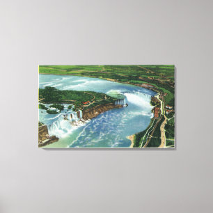 Uitzicht van het gehele Niagara-Herfst 2 Canvas Afdruk
