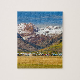 Uitzicht van het Gemaakt Butte Colorado Autumn Legpuzzel