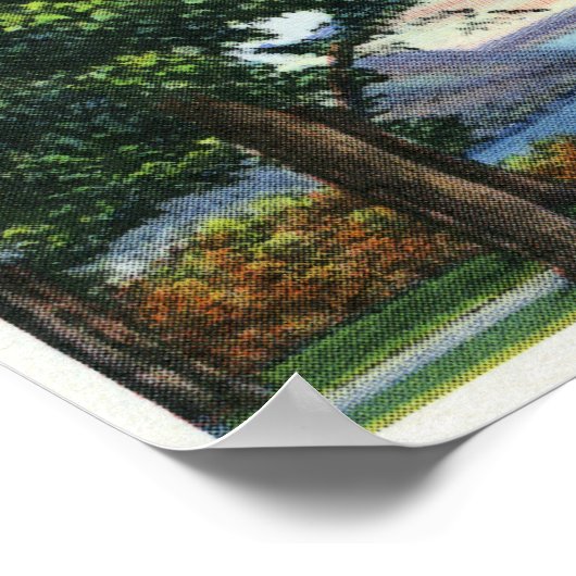 Uitzicht van het gevechtsmonument poster (Hoek)