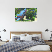 Uitzicht van het Gideon Putnam Hotel, Spa Canvas Afdruk (Insitu (Slaapkamer))