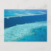 uitzicht van het Great Barrier Reef door de Briefkaart (Voorkant)