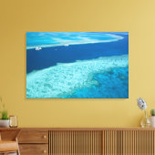 Uitzicht van het Great Barrier Reef door het Canvas Afdruk (Insitu (Woonkamer))