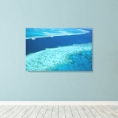 Uitzicht van het Great Barrier Reef door het Canvas Afdruk (Insitu (Houten vloer))