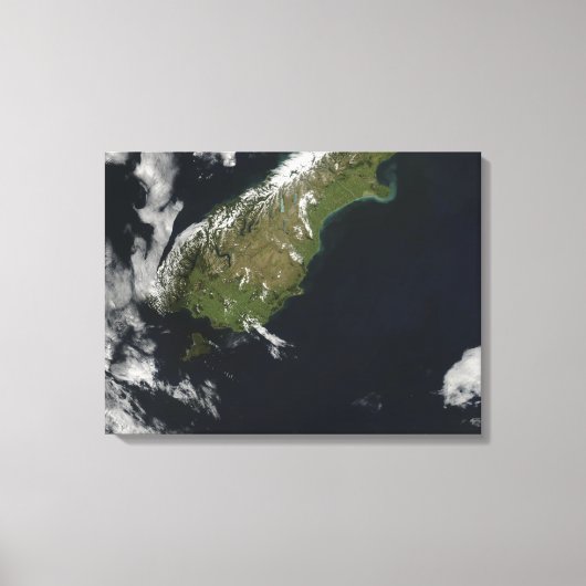 Uitzicht van het grootste deel van het eiland Nieu Canvas Afdruk (Voorkant)