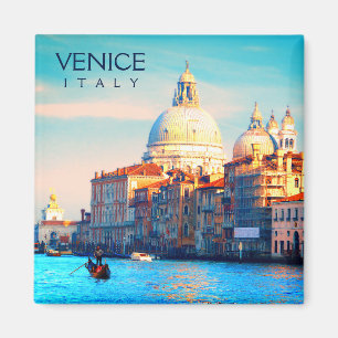 Uitzicht van het grote kanaal - Venetië , Italië Magneet