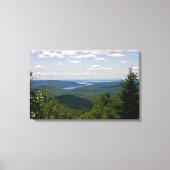 Uitzicht van het Grote Sacandagameer van Mt. Hadle Canvas Afdruk (Voorkant)