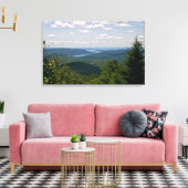 Uitzicht van het Grote Sacandagameer van Mt. Hadle Canvas Afdruk (Insitu (Woonkamer))