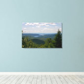 Uitzicht van het Grote Sacandagameer van Mt. Hadle Canvas Afdruk (Insitu (Houten vloer))