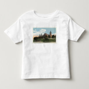 Uitzicht van het Heilige Kruiscollege Kinder Shirts